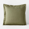Supima Cotton Percale Sham - Moss Green, Euro U562534