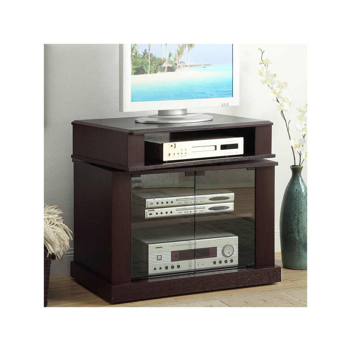 Cherry Swivel Top Entertainment Cart P95999