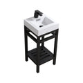 16 in. Stainless Steel Console with Acrylic Sink V1297