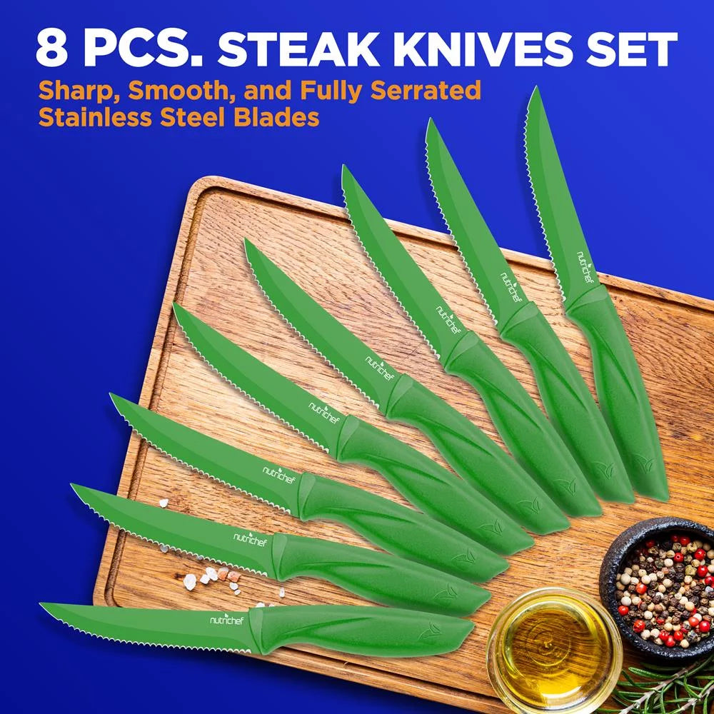 8 Piece Non-stick Stainless Steel Kitchen Knife Set S95402