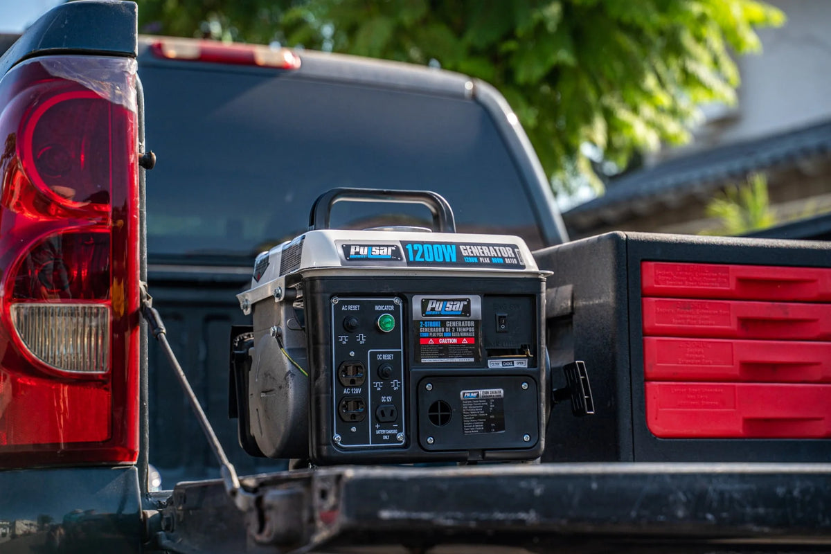 1200 Peak Watt 900 Running Watt Portable 2-Cycle Gas Powered Generator W29397