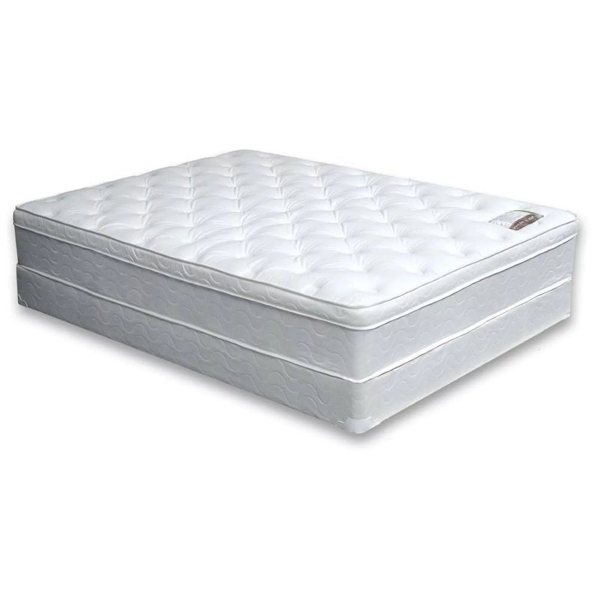 White Quilted Euro Top Queen Mattress B14500