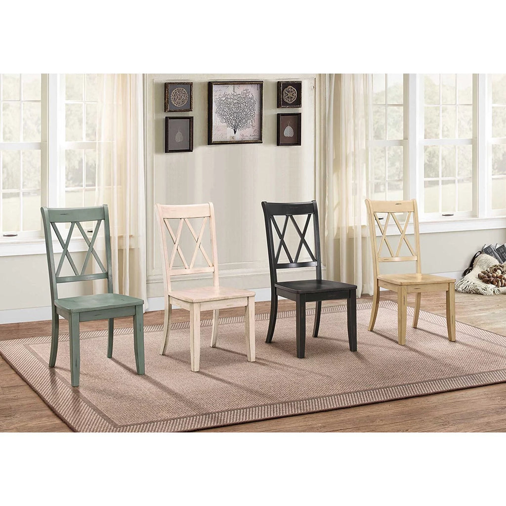 Teal Blue Set of 2 Side Chair T21021