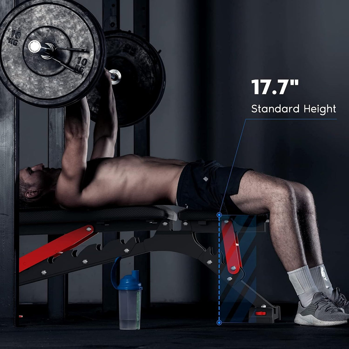 1100LBS Adjustable Weight Bench M55244