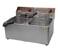 Countertop Electric Twin Well Deep Fryer 32 lb. X24581
