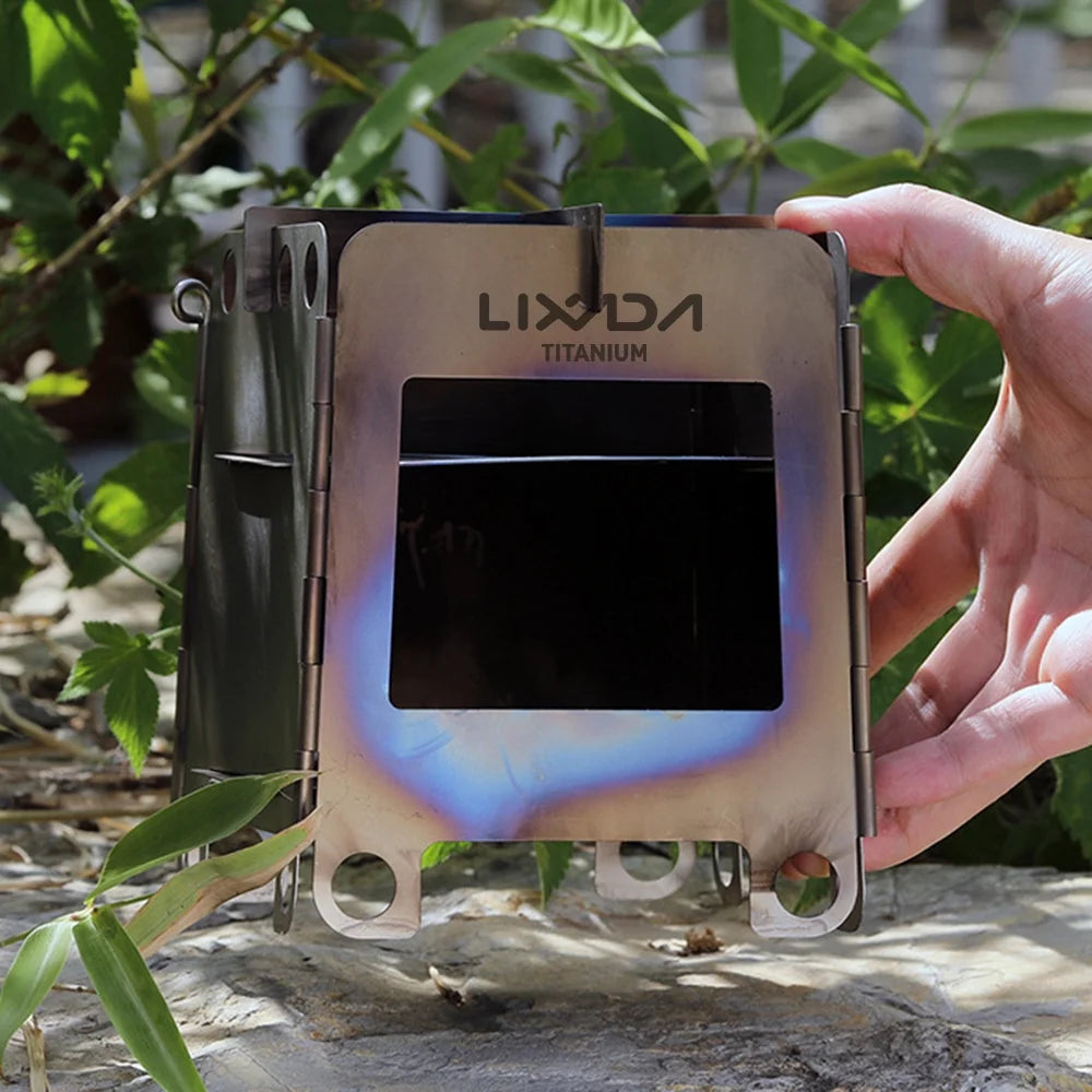Portable Titanium Wood Burning Camping Stove D264