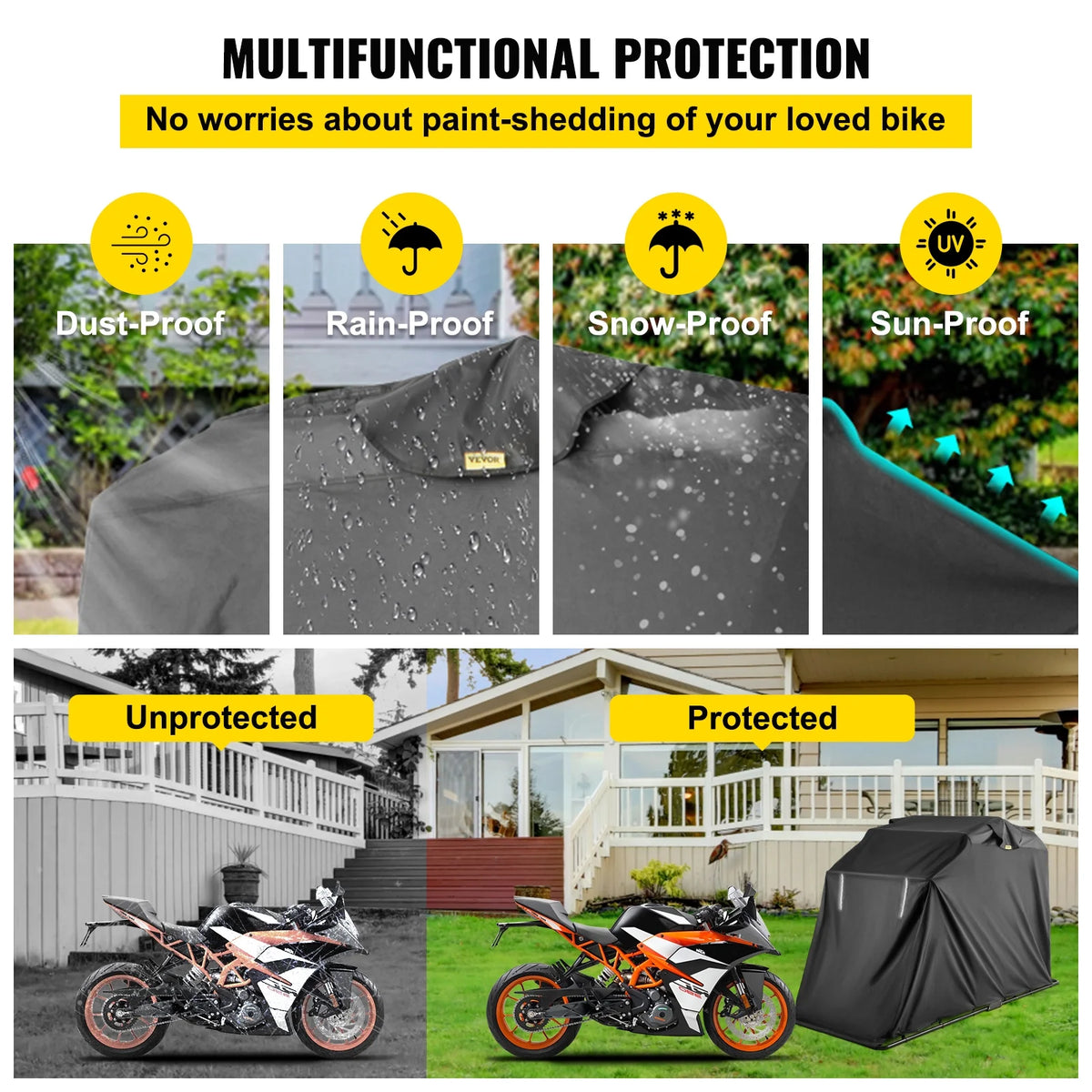 Portable Waterproof Motorcycle Storage Shed E603519