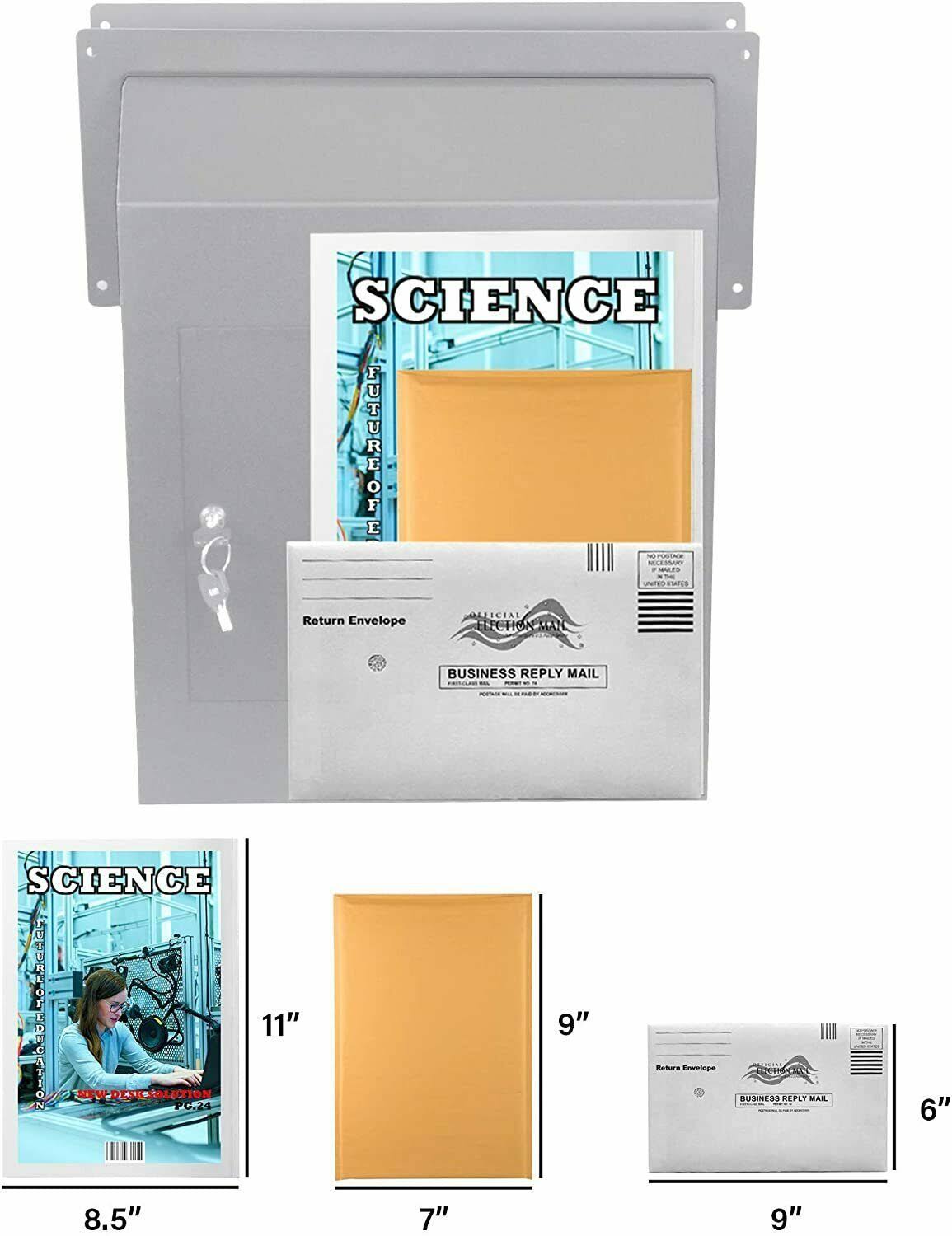 Locking Steel Cabinet Mail Slot B56781