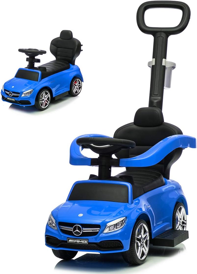 2 in 1 Licensed Mercedes Benz AMG Kids Ride on Push Car E642745