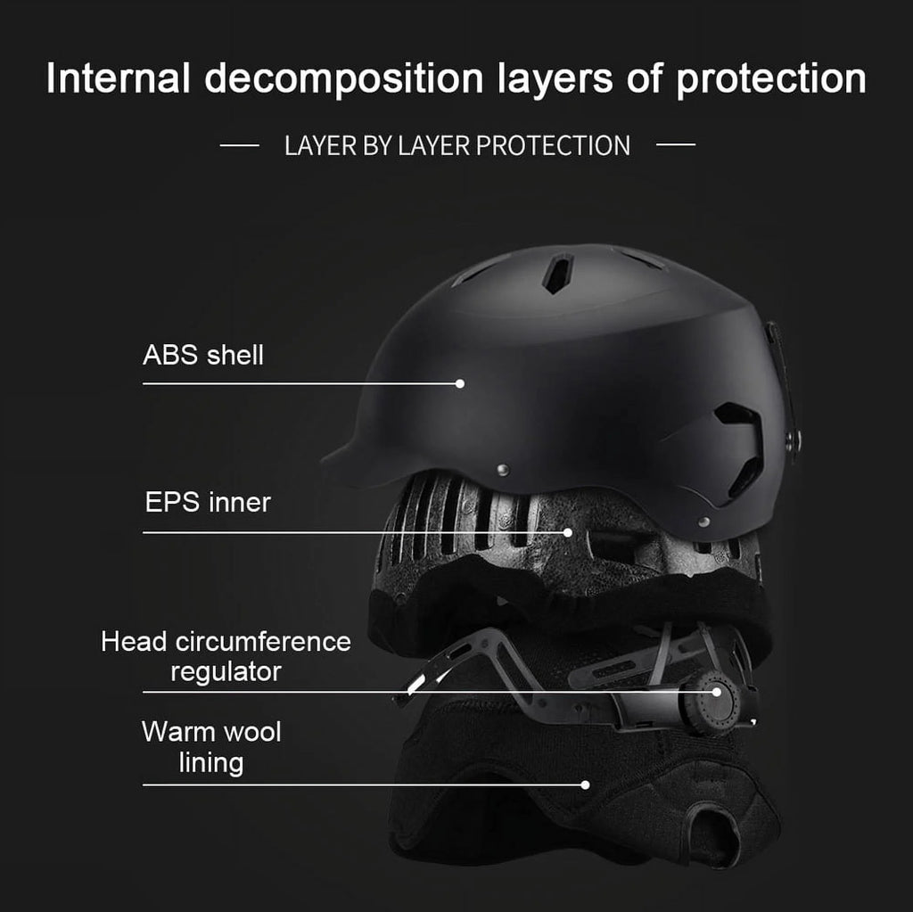 Reinforced ABS Winter Warm Cycling Helmets L980989