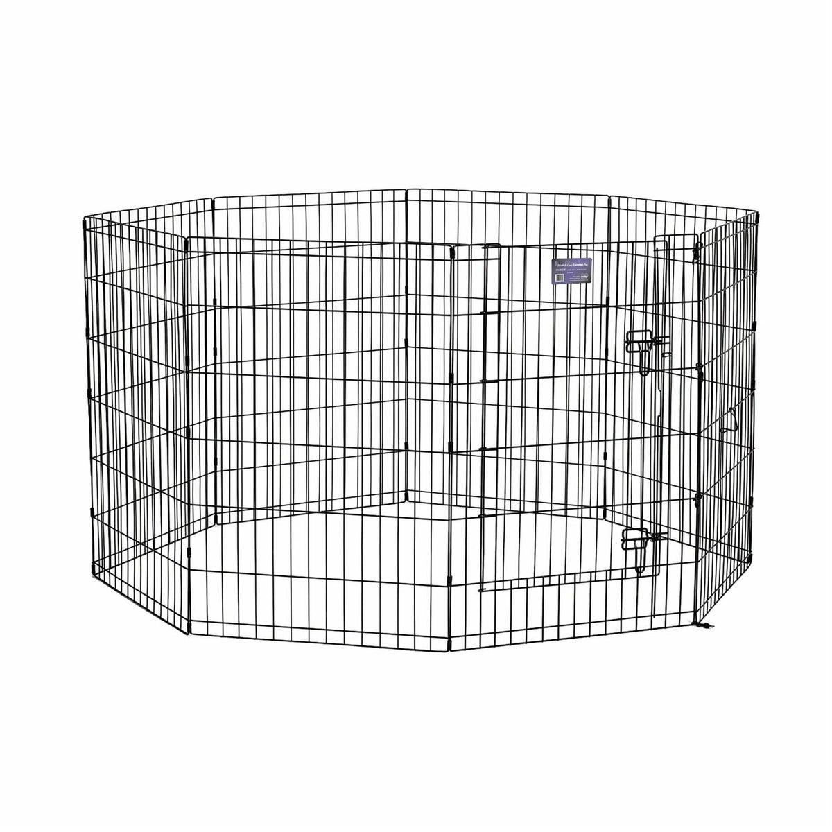 Black Exercise Pen with Door W7462