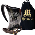 Viking Drinking Horn Tankard with Leather Strap 600ML V35233