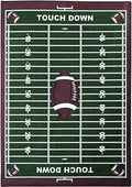 Green Corner Football Play Area Rug I646
