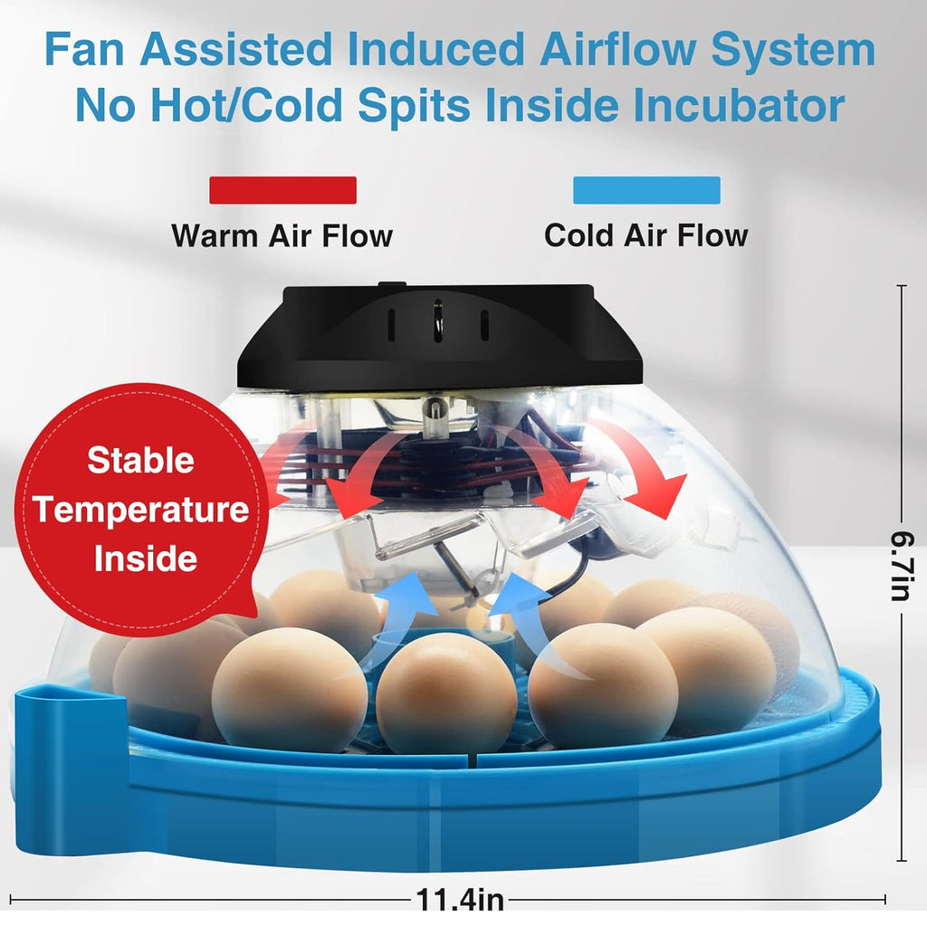 2 Pc Automatic Egg Incubator with Humidity Display J5898