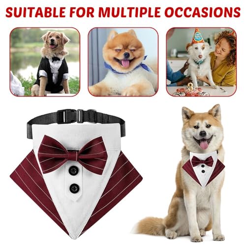 Adjustable Dog Bowtie Bandana L184