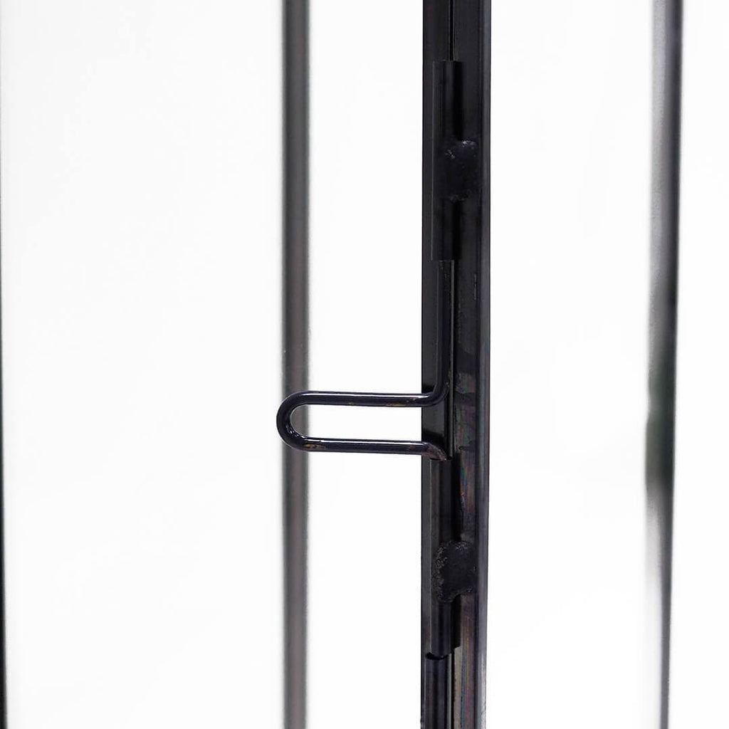 Black Glass Taper Candle Lantern Set X867