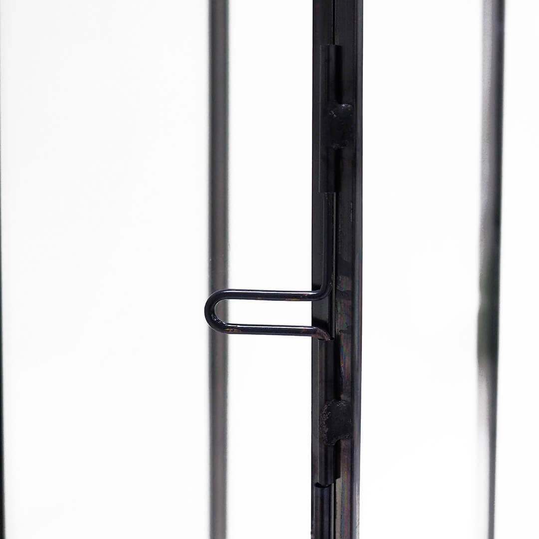 Black Glass Taper Candle Lantern Set X867