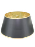 Black with Gold Interior Bouillotte Lamp Shade I840