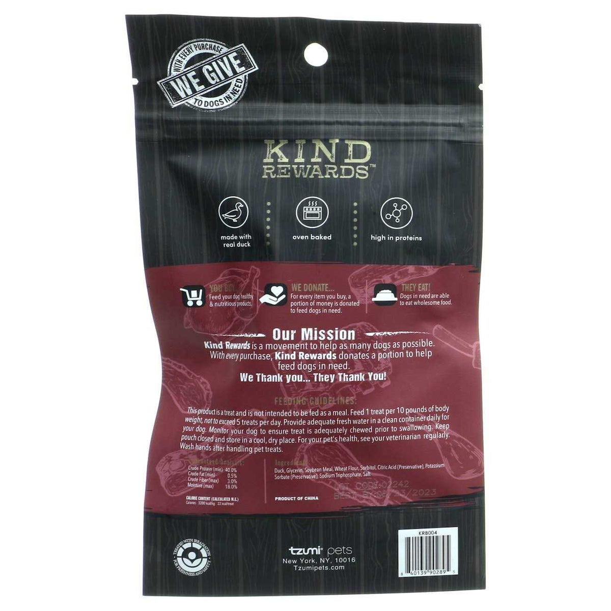 Butcher Bar Duck Jerky Dog Treat X837042