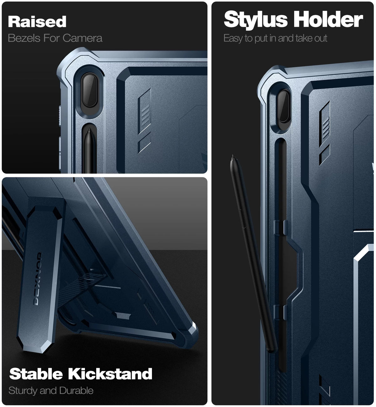 Samsung Galaxy Tab S7 FE 12.4 Inch Case with Screen Protector Kickstand Pen Holder Q965355