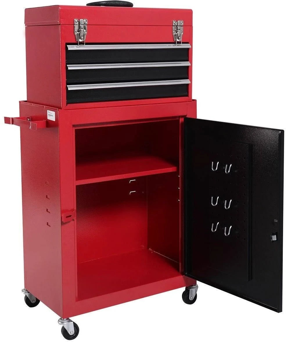 2pc Rolling Garage Toolbox Organizer O108