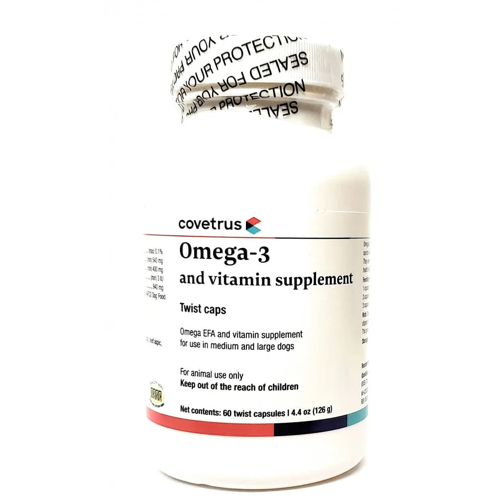 Omega 3 Plus Twist Tips for Medium to Large Dogs 60 Capsules I79398