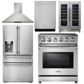 30 Electric Range, Range Hood, Refrigerator, Dishwasher, Wine Cooler B402982