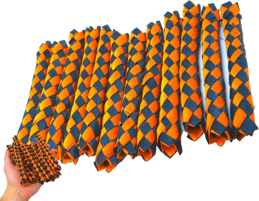 12 Finger Traps (5.50" X 0.75") Foot Talon Craft Part Cage Toy for Conure, African Grey, Pionus, and Similar (Green) L379
