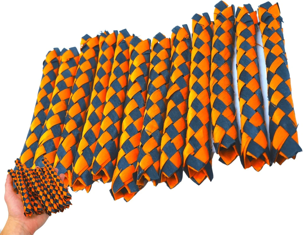 12 Finger Traps (5.50" X 0.75") Foot Talon Craft Part Cage Toy for Conure, African Grey, Pionus, and Similar (Green) L379