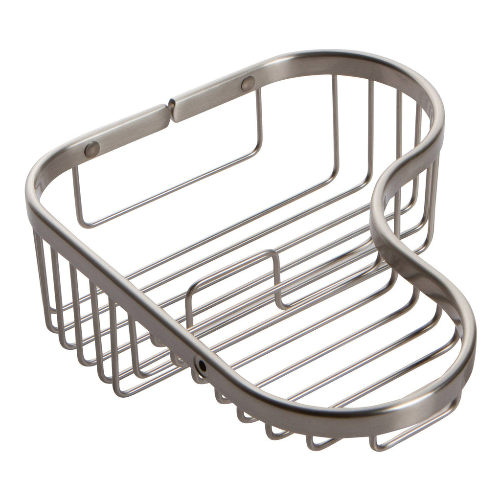 Satin Nickel Large Combination Corner Basket P98064