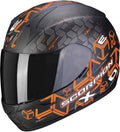 Matt Black / Orange Helmet Size L X730