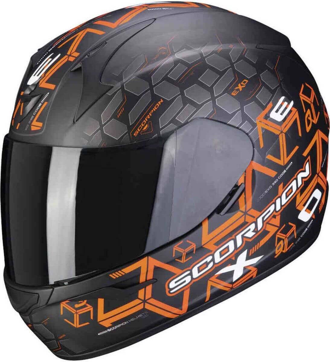 Matt Black / Orange Helmet Size L X730