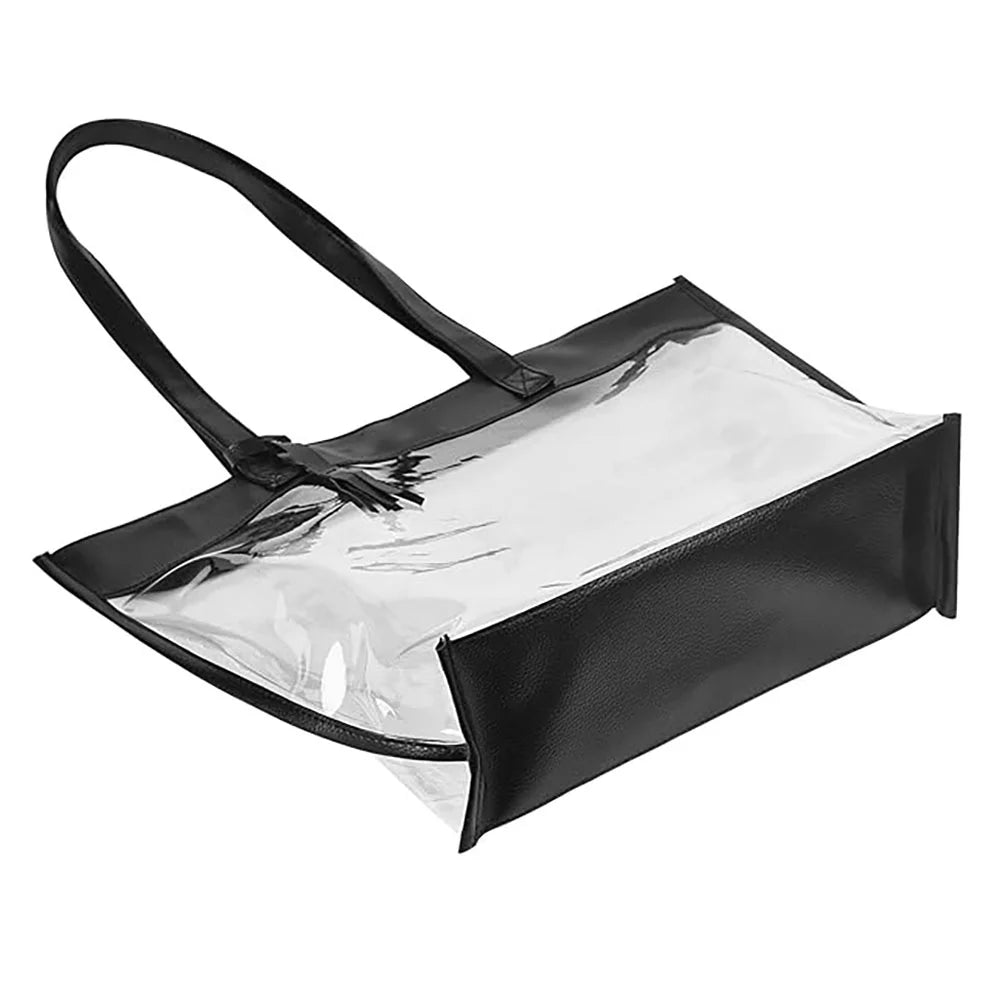 Clear Tote Bags with Magnetic Buckle Closure (1pc) B2588