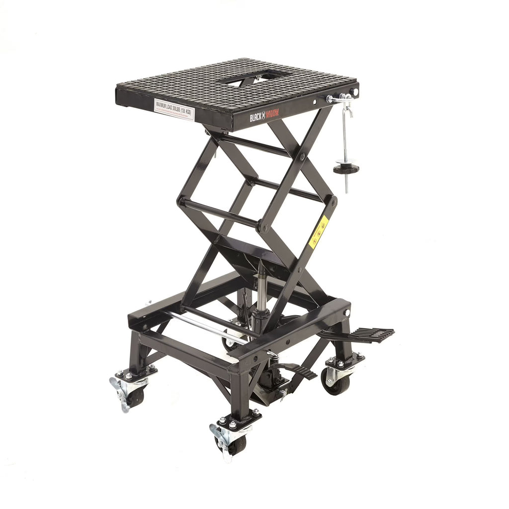 Hydraulic Motorcycle Scissor Lift with Casters Y4459