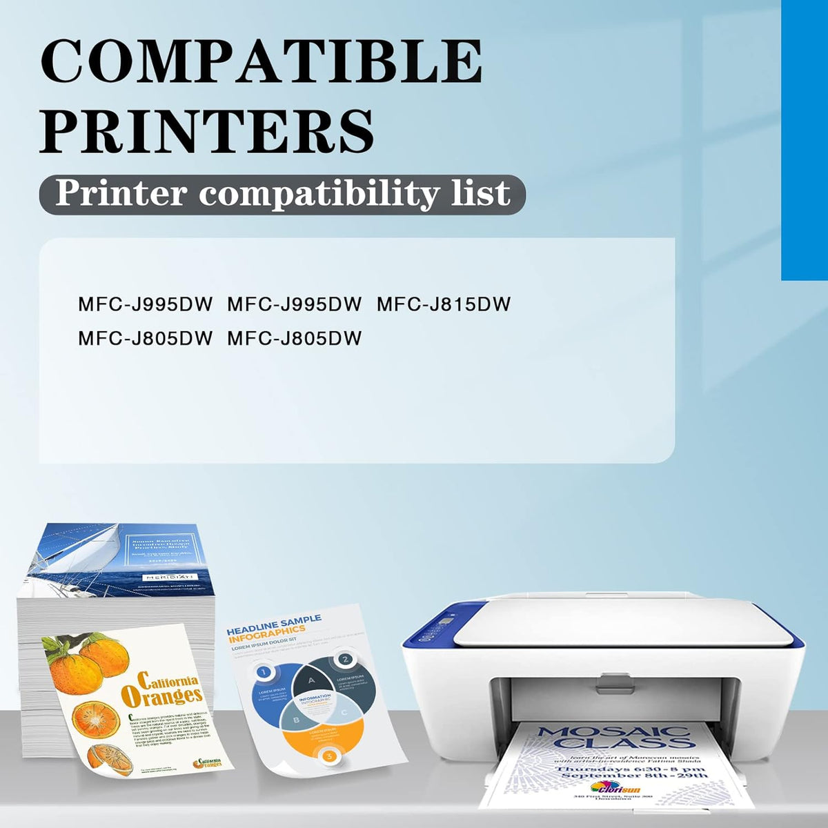 Compatible LC3035 Ink Cartridge Replacement for Brother J995DW J815DW J805DW Printer (Black Cyan Magenta Yellow, 4-Pack) D691299