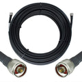 Heavy Duty Ultra Low Loss 50ohm Coaxial Cable 100ft Black N Male to N Male Q4120
