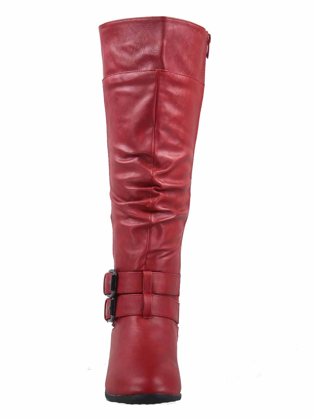 Women's Low Heel Round Toe Knee High Riding Boots E9008