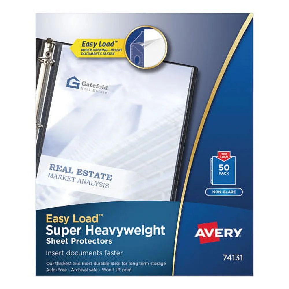 Poly Sheet Protectors, Letter, Nonglare, 50/box G3908