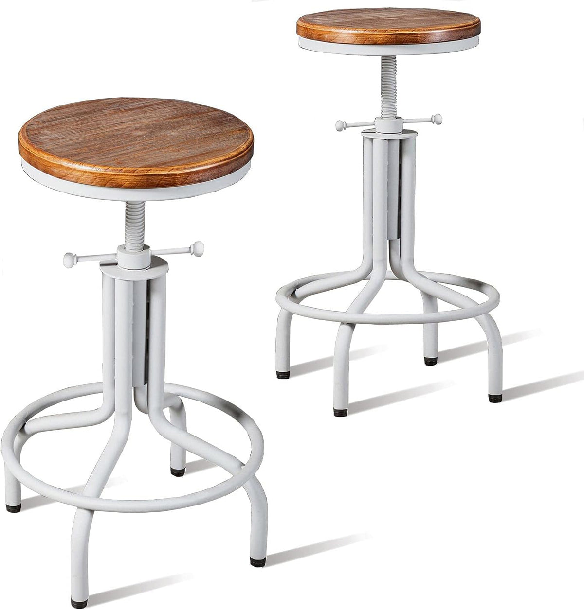 Metal Adjustable Height Bar Stool Set of 2 C656