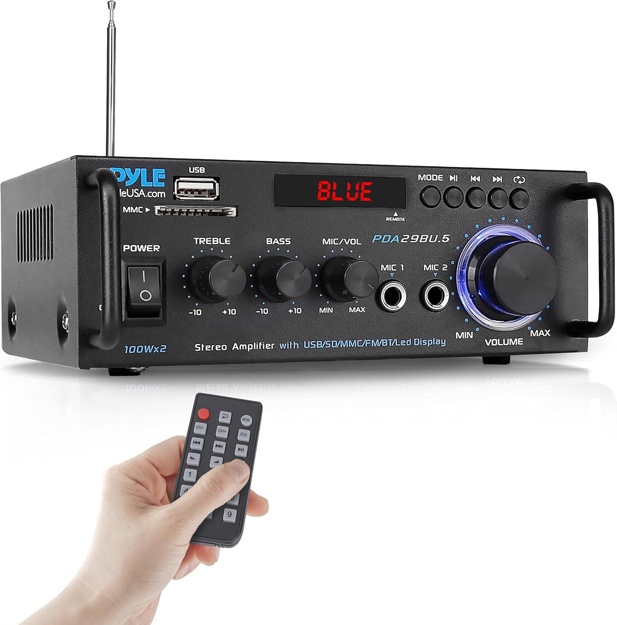 Wireless Bluetooth 200W Multi-Channel Home Stereo Amplifier U613945