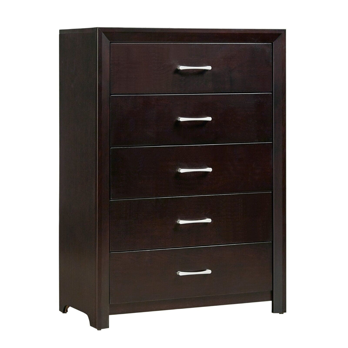 5pc Bedroom Set Full Bed Dresser Nightstand Chest Mirror K84519