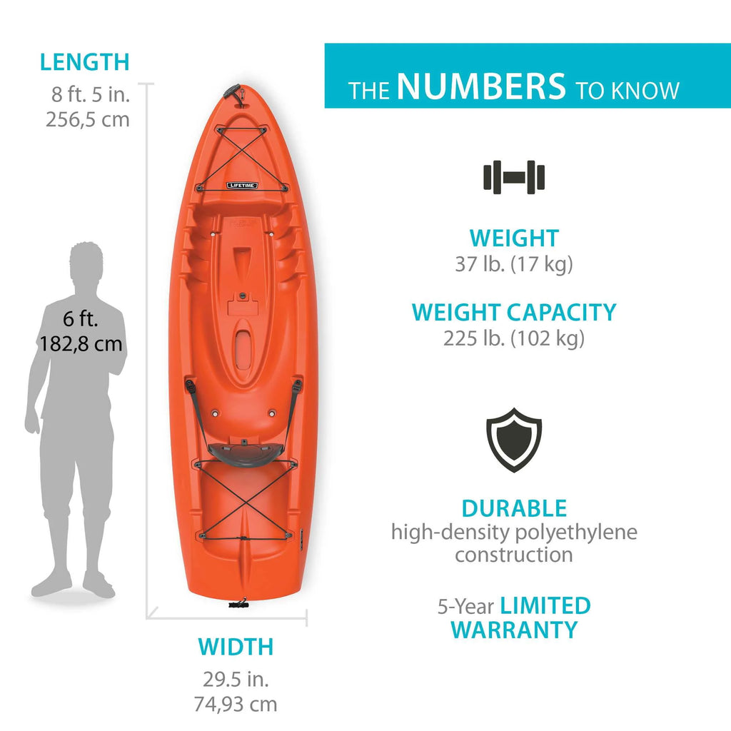 8 Ft. 5 In. Sit-on-top Kayak with Paddle L243090