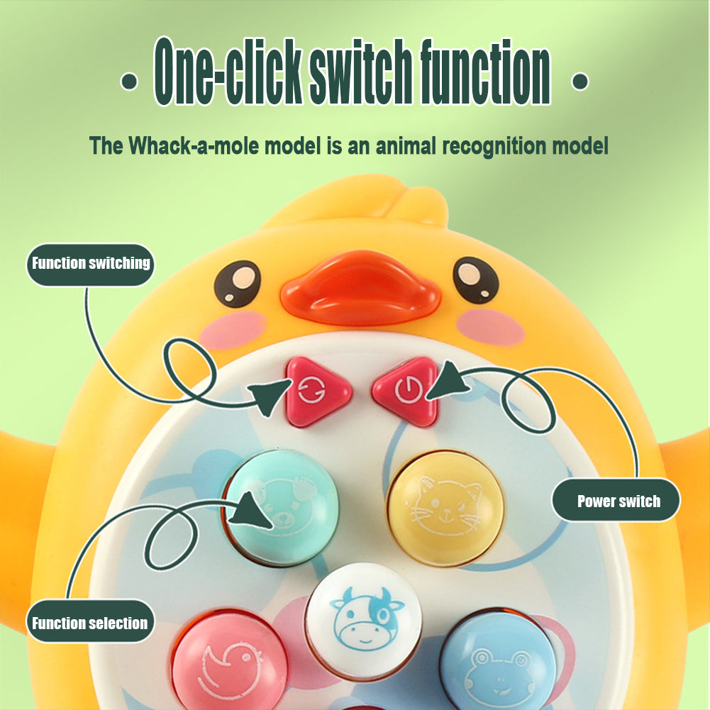 Toddler Baby Toys Whack a Frog Mole Game Hammering Pounding Toys with Hammers Electric Sound Light Duck Gopher Interactive Game Lights Music Toys R2265