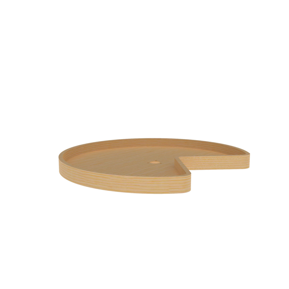 28x22 Wood Kidney Lazy Susan Shelf V48230