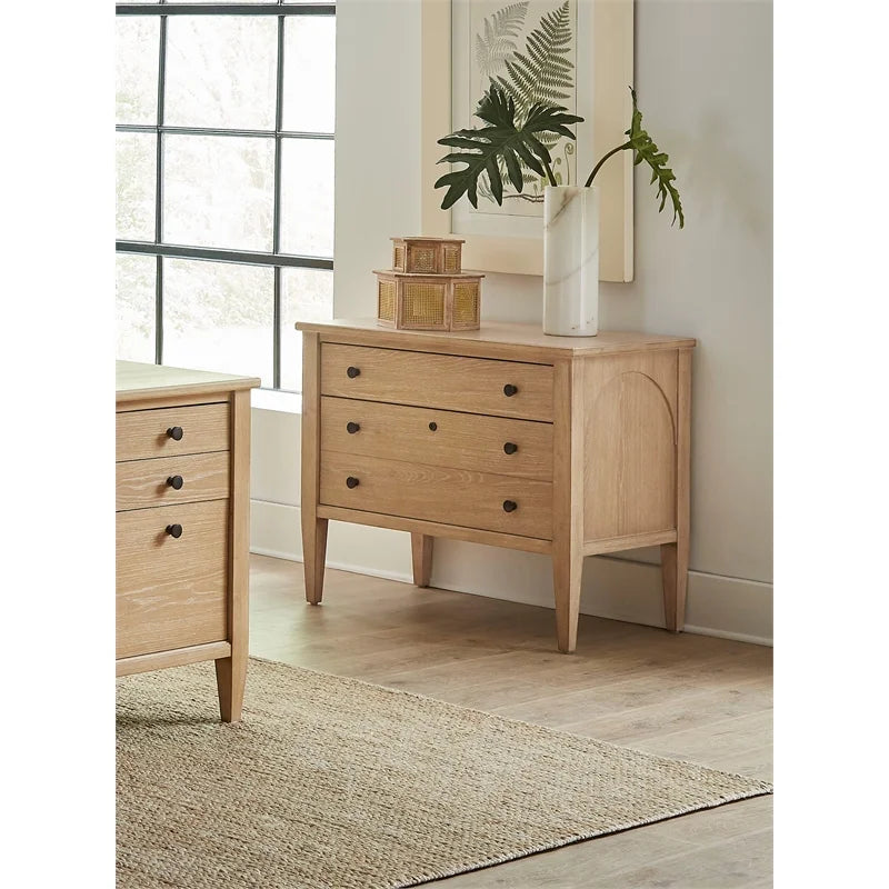 Light Brown Wood File Drawer F191