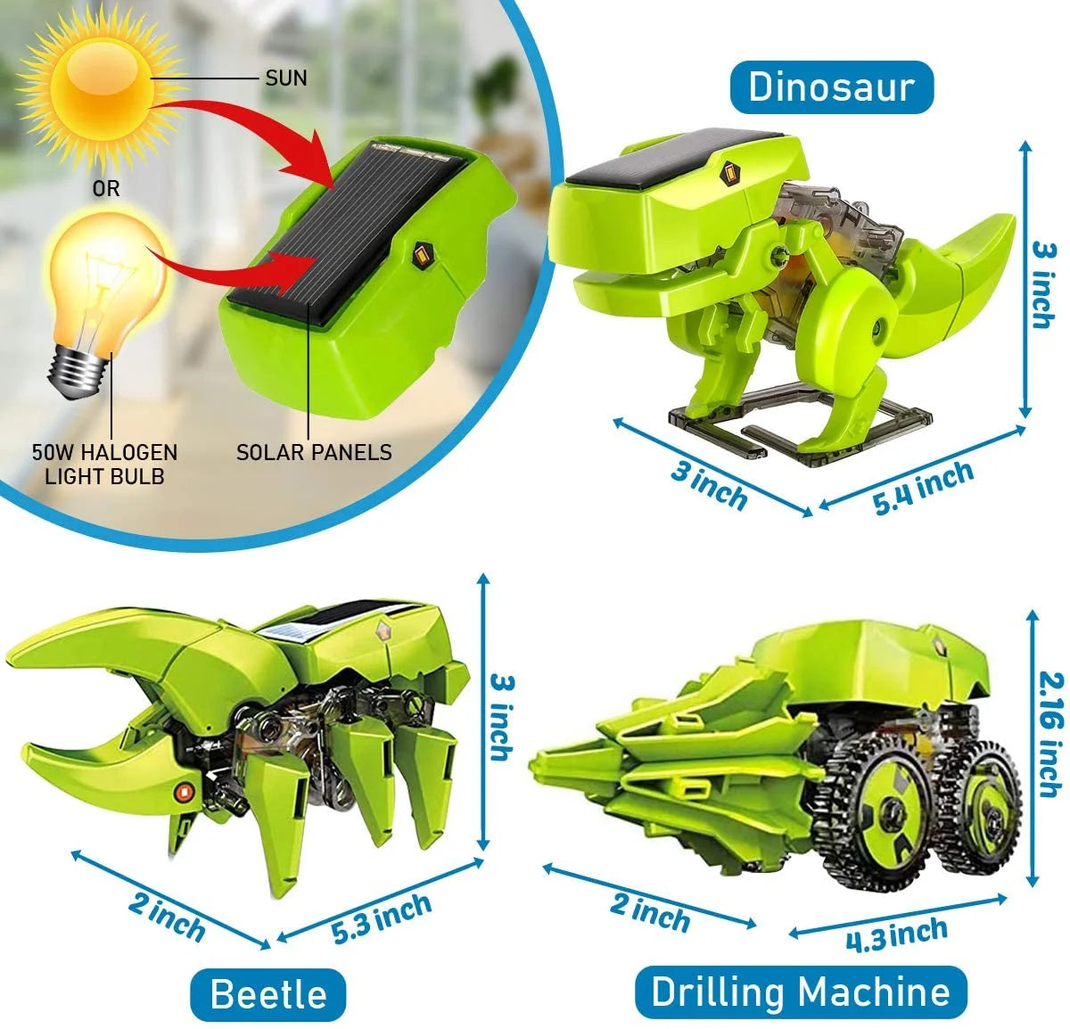 Solar Robot Kit 3-in-1 STEM Projects Robot Kit Y71899
