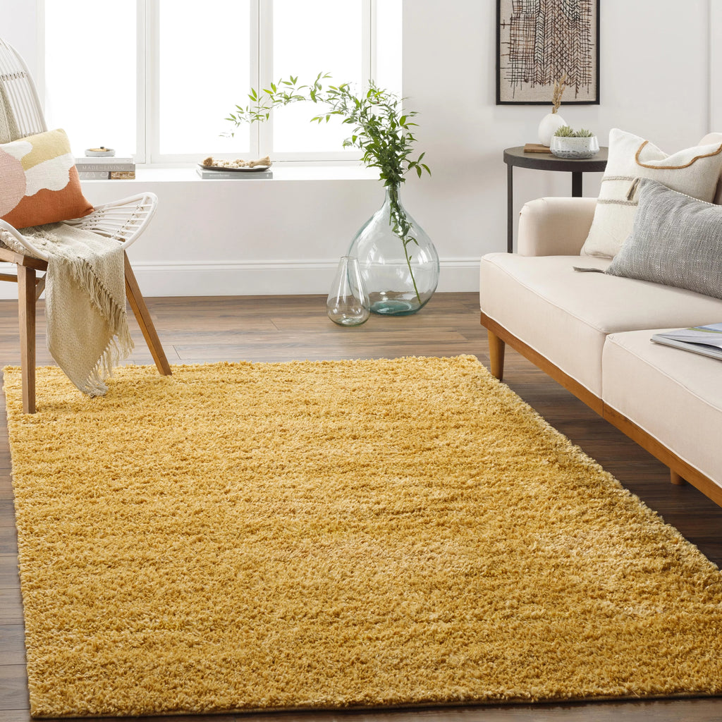 6x9 Bright Orange Area Rug C434208
