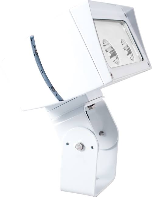 Future Flood 52W 4x4 277V Cool LED Trunnion on White V671