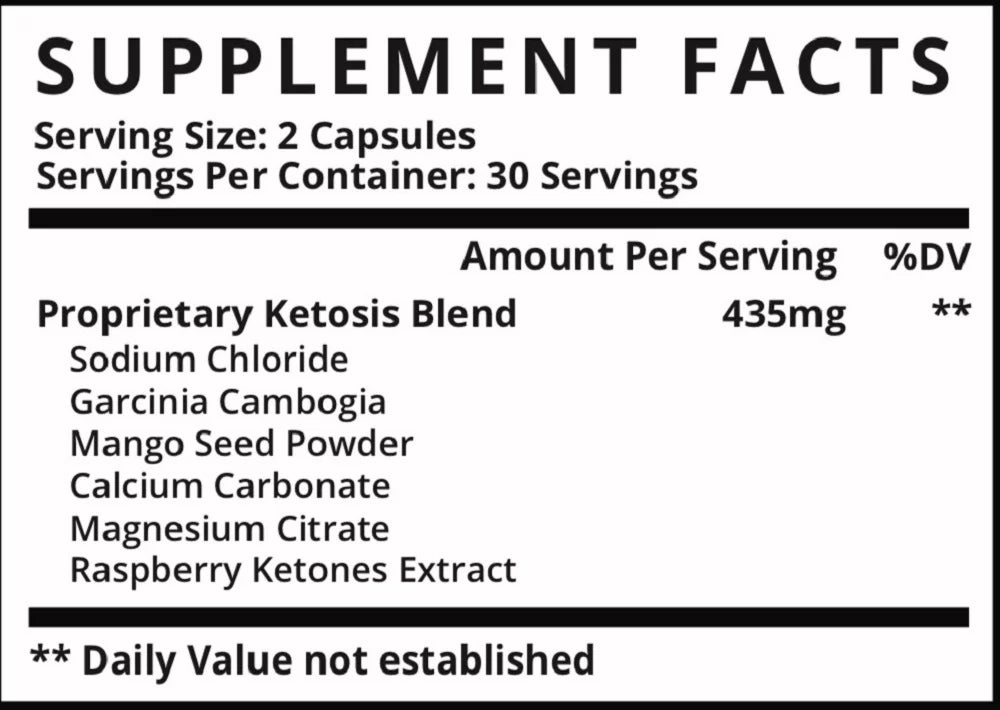 Keto Pills 300 Capsules M797