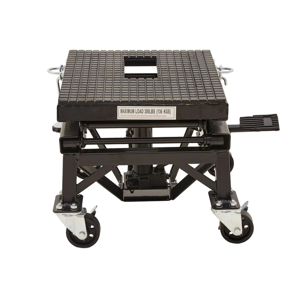 Hydraulic Motorcycle Scissor Lift with Casters Y4459